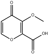 4H-Pyran-2-carboxylic acid, 3-methoxy-4-oxo- 化学構造式