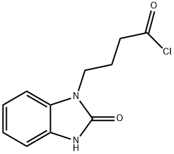 2,3-Dihydro-2-oxo-1H-benzimidazole-1-butanoyl Chloride 化学構造式