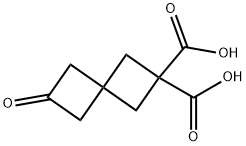 6-Oxospiro[3.3]heptane-2,2-dicarboxylic acid - X4473 Struktur