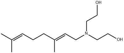 Ethanol, 2,2'-[(3,7-dimethyl-2,6-octadienyl)imino]bis-, (E)- (9CI) Struktur
