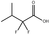 Butanoic acid, 2,2-difluoro-3-methyl- Structure