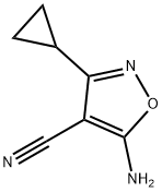 5-amino-3-cyclopropyl-1,2-oxazole-4-carbonitrile Structure