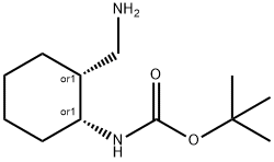 ((1R,2R)-2-(氨基甲基)环己基)氨基甲酸叔丁酯,1030390-99-8,结构式