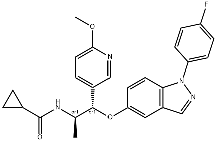 AZD2906 化学構造式