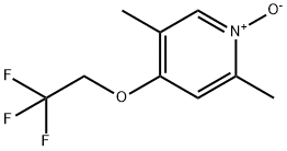 Pyridine, 2,5-dimethyl-4-(2,2,2-trifluoroethoxy)-, 1-oxide,103577-62-4,结构式