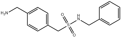 1-[4-(aminomethyl)phenyl]-N-benzylmethanesulfonamide 结构式