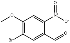 5-bromo-4-methoxy-2-nitrobenzaldehyde 化学構造式