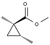 Cyclopropanecarboxylic acid, 1,2-dimethyl-, methyl ester, (1R,2R)-rel- (9CI) Structure