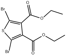 2,5-二溴噻吩-3,4-二羧酸二乙酯, 1041441-00-2, 结构式