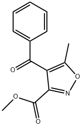 4-ベンゾイル-5-メチルイソオキサゾール-3-カルボン酸メチル 化学構造式