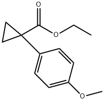 Cyclopropanecarboxylic acid, 1-(4-methoxyphenyl)-, ethyl ester Struktur