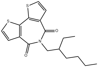 4H-Dithieno[3,2-c:2',3'-e]azepine-4,6(5H)-dione, 5-(2-ethylhexyl)- 化学構造式