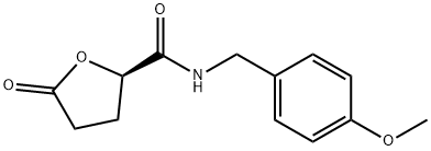 (R)-N-(4-甲氧基苄基)-5-氧代四氢呋喃-2-甲酰胺, 1045720-22-6, 结构式
