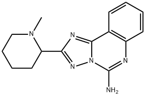 [1,2,4]Triazolo[1,5-c]quinazolin-5-amine, 2-(1-methyl-2-piperidinyl)- 结构式