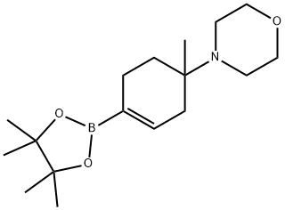 Morpholine, 4-[1-methyl-4-(4,4,5,5-tetramethyl-1,3,2-dioxaborolan-2-yl)-3-cyclohexen-1-yl]- Struktur