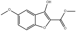 2-Benzofurancarboxylic acid, 3-hydroxy-5-methoxy-, methyl ester,104796-33-0,结构式