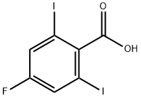 4-FLUORO-2,6-DIIODOBENZOIC ACID 结构式