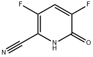 2-Pyridinecarbonitrile, 3,5-difluoro-1,6-dihydro-6-oxo- Struktur