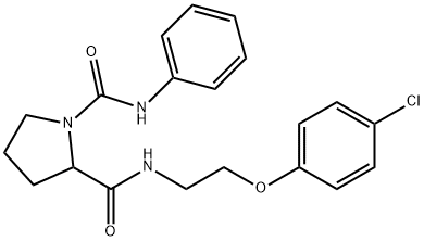 2-N-[2-(4-chlorophenoxy)ethyl]-1-N-phenylpyrrolidine-1,2-dicarboxamide Structure