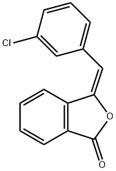 1(3H)-Isobenzofuranone, 3-[(3-chlorophenyl)methylene]-, (E)- (9CI) Struktur