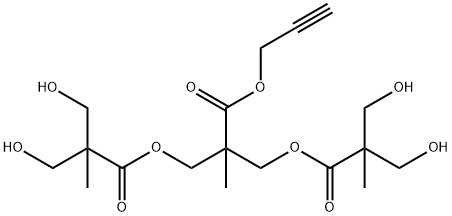 POLYESTER BIS-MPA DENDRON, 4 HYDROXYL, 1 ACETYLENE 结构式