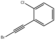 Benzene, 1-(2-bromoethynyl)-2-chloro- 化学構造式