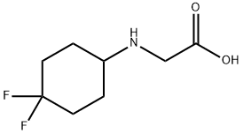 N-(4,4-Difluorocyclohexyl)glycine HCl Structure
