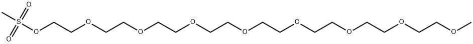 m-PEG9-Ms 化学構造式