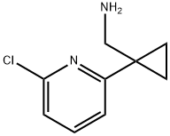 C-[1-(6-Chloro-pyridin-2-yl)-cyclopropyl]-methylamine Structure