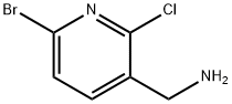 (6-溴-2-氯吡啶-3-基)甲胺 结构式