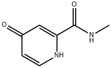 2-Pyridinecarboxamide, 1,4-dihydro-N-methyl-4-oxo- Structure