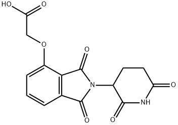 2-((2-(2,6-DIOXOPIPERIDIN-3-YL)-1,3-DIOXOISOINDOLIN-4-YL]OXY]ACETIC ACID, 1061605-21-7, 结构式