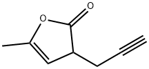 2(3H)-Furanone, 5-methyl-3-(2-propyn-1-yl)- Struktur