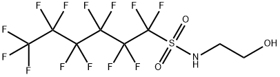 1-Hexanesulfonamide, 1,1,2,2,3,3,4,4,5,5,6,6,6-tridecafluoro-N-(2-hydroxyethyl)-,106443-63-4,结构式