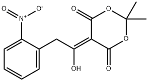 1,3-Dioxane-4,6-dione, 5-[1-hydroxy-2-(2-nitrophenyl)ethylidene]-2,2-dimethyl- Structure