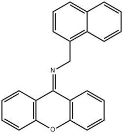 1-Naphthalenemethanamine, N-9H-xanthen-9-ylidene- Struktur