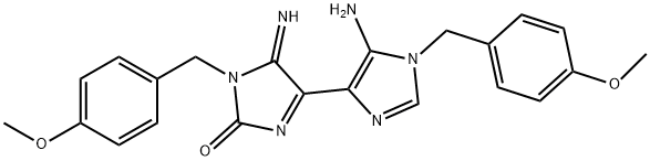 [4,4'-Bi-1H-imidazol]-2(5H)-one, 5'-amino-5-imino-1,1'-bis[(4-methoxyphenyl)methyl]-