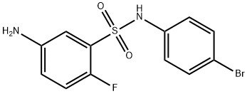 5-amino-N-(4-bromophenyl)-2-fluorobenzene-1-sulfonamide Structure