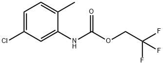 2,2,2-Trifluoroethyl N-(5-Chloro-2-methylphenyl)carbamate Structure