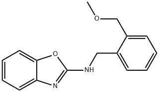 N-{[2-(methoxymethyl)phenyl]methyl}-1,3-benzoxazol-2-amine Struktur