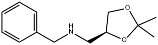 1,3-Dioxolane-4-methanamine, 2,2-dimethyl-N-(phenylmethyl)-, (4S)- 化学構造式