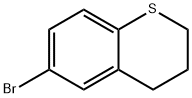 6-Bromo-3,4-dihydro-2H-1-benzothiopyran 化学構造式
