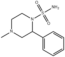 4-methyl-2-phenylpiperazine-1-sulfonamide 化学構造式