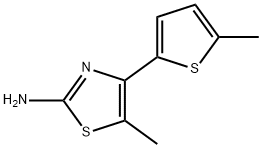 5-Methyl-4-(5-methylthiophen-2-yl)-1,3-thiazol-2-amine 结构式