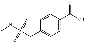 4-[(Dimethylsulfamoyl)methyl]benzoic acid Struktur