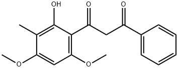 1,3-Propanedione, 1-(2-hydroxy-4,6-dimethoxy-3-methylphenyl)-3-phenyl- Structure