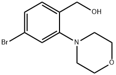 4-bromo-2-(morpholin-4-yl)phenyl]methanol,1099619-96-1,结构式