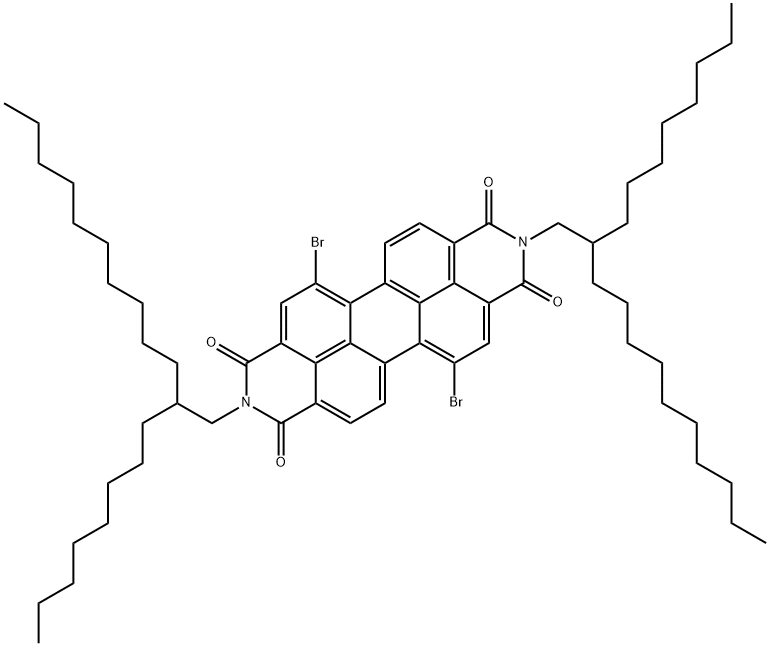 PDI2OD-Br2 化学構造式