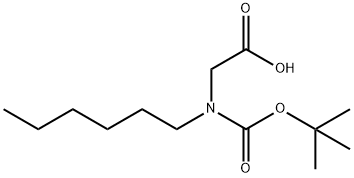 2-{[(tert-butoxy)carbonyl](hexyl)amino}acetic acid|