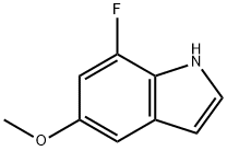 5-甲氧基-7-氟-1H-吲哚 结构式